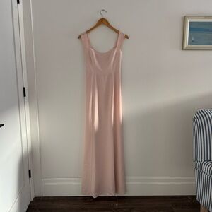 Park & Fifth Blush Pink Windsor Chiffon Maxi Dress
